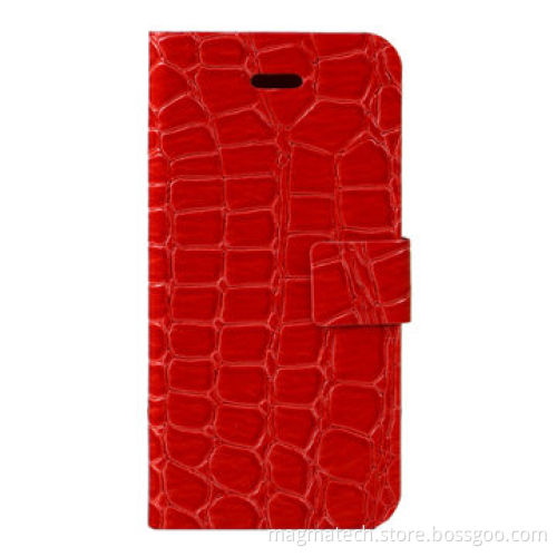 IBACKS Korean Alligator Pattern Case for iPhone 5C, Luxurious, with Top-grade Quality, Red